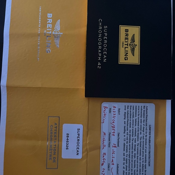 Authentic Breitling Superocean Chrongraph # A13311 Blue - Picture 10 of 12